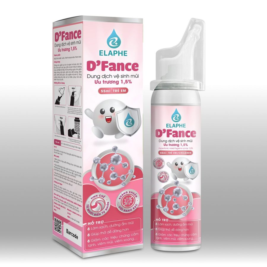 Dung dịch vệ sinh mũi ưu trương D’Fance Trẻ em